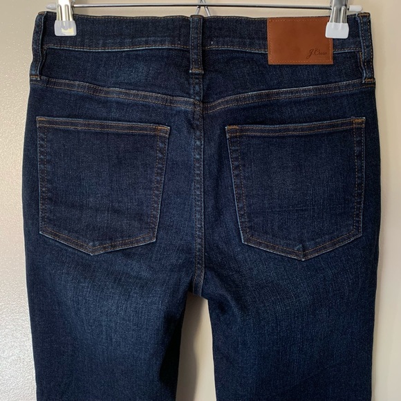 J. Crew • 25 • Billie Demi Boot Crop Button Fly Dark Wash Denim Jeans - Picture 4 of 6